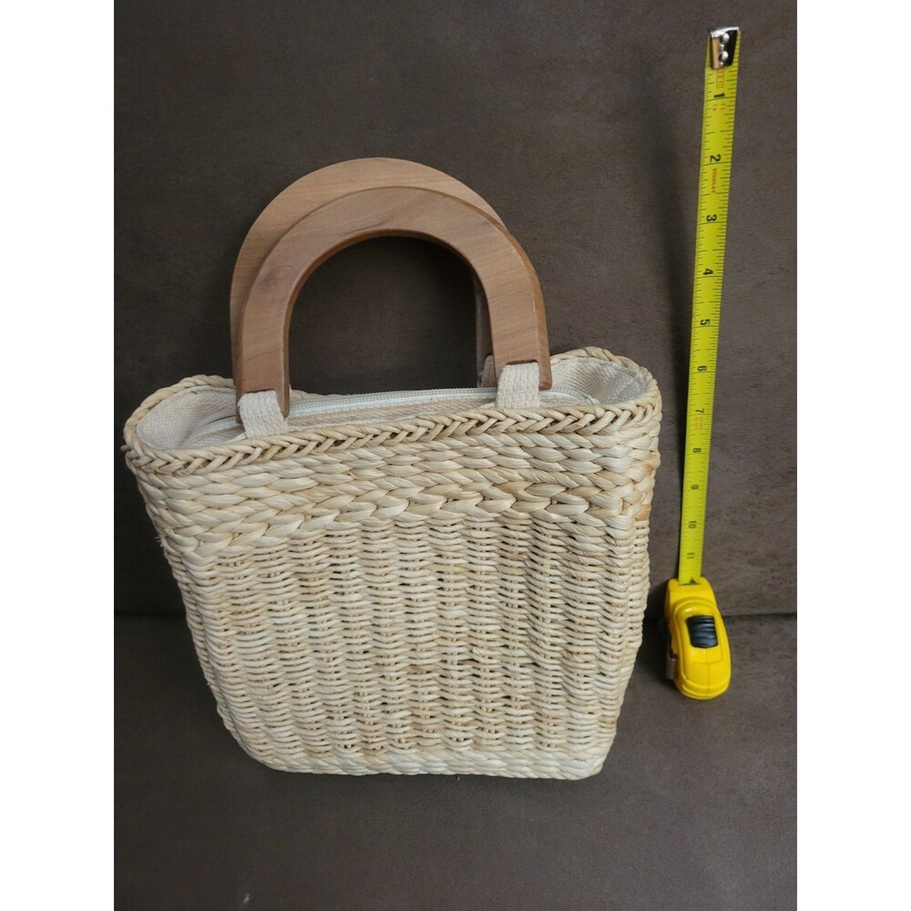 Spring Straw Tote Bag